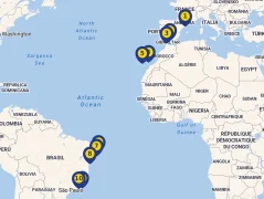 Mapa plavby