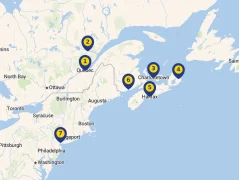 Mapa plavby