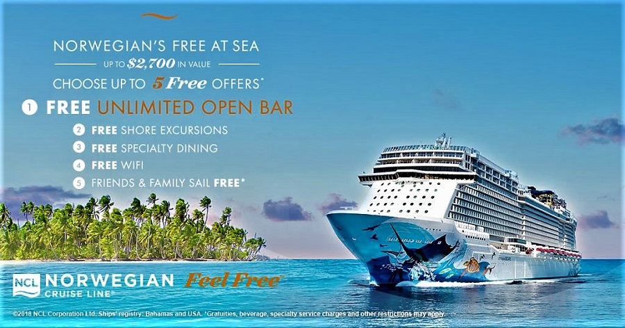 Plavby Norwegian Cruise Line NCL - Free at Sea
